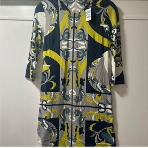 J. McLaughlin Multicolor Patterned Dress